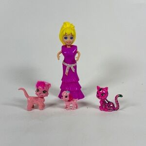 Polly Pocket Glitz & Glam Pet Fashion Lot of 6 Pieces